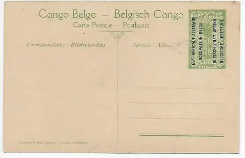 Ansichtskarte Belgisch Kongo, Besetzung DOA, 1920: Un Hopital de Base