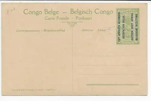 Ansichtskarte Belgisch Kongo, Besetzung DOA, 1920: Makala Un Hopital de Base