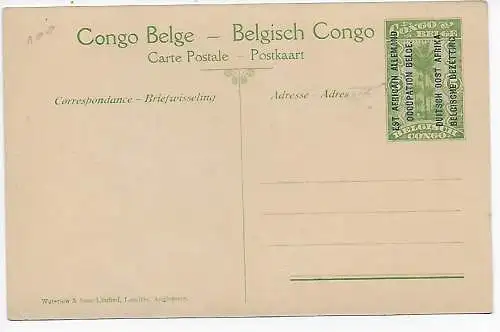 Ansichtskarte Belgisch Kongo, Besetzung DOA, 1920: La Kagera #32