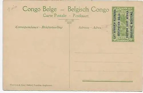 Ansichtskarte Belgisch Kongo, Besetzung DOA, 1920: Les Positions de la Sebea