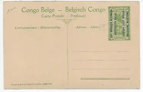 Ansichtskarte Belgisch Kongo, Besetzung DOA, 1920: Baie de Kigoma