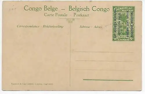 Ansichtskarte Belgisch Kongo, Besetzung DOA, 1920: Kigali, Parade de Garde