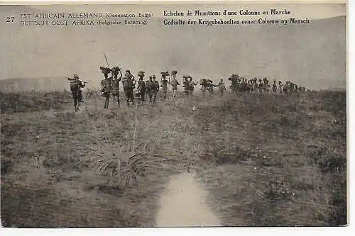 Carte visuelle Congo belge, Instrumentation DOA, 1920 Echelon de Munitions