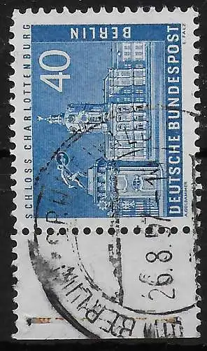 Berlin: MiNr. 149, Unterrand, gestempelt 1957