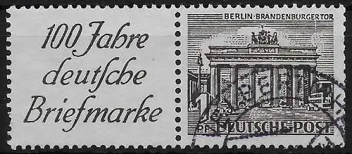 Berlin: Mikr. W1, cacheté, champ publicitaire