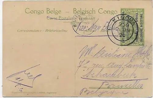 Ansichtskarte Belgisch Kongo: Besetzung DOA 1920 Kigoma, Force Publique