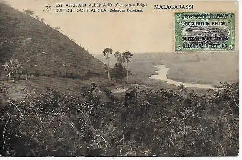 Carte visuelle Congo belge: Instrumentation DOA 1920 Malagarassi Africain Allemand