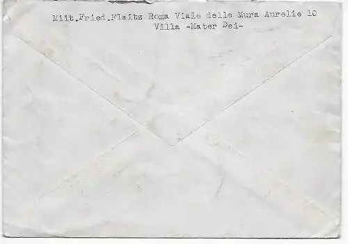 Vatican Post Roma après Beuren b. Hechingen, 1946