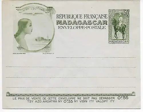 Blanko Umschlag Madagaskar