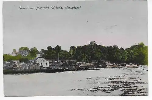 Ansichtskarte Monrovia/Liberia 1907 nach  Berlin