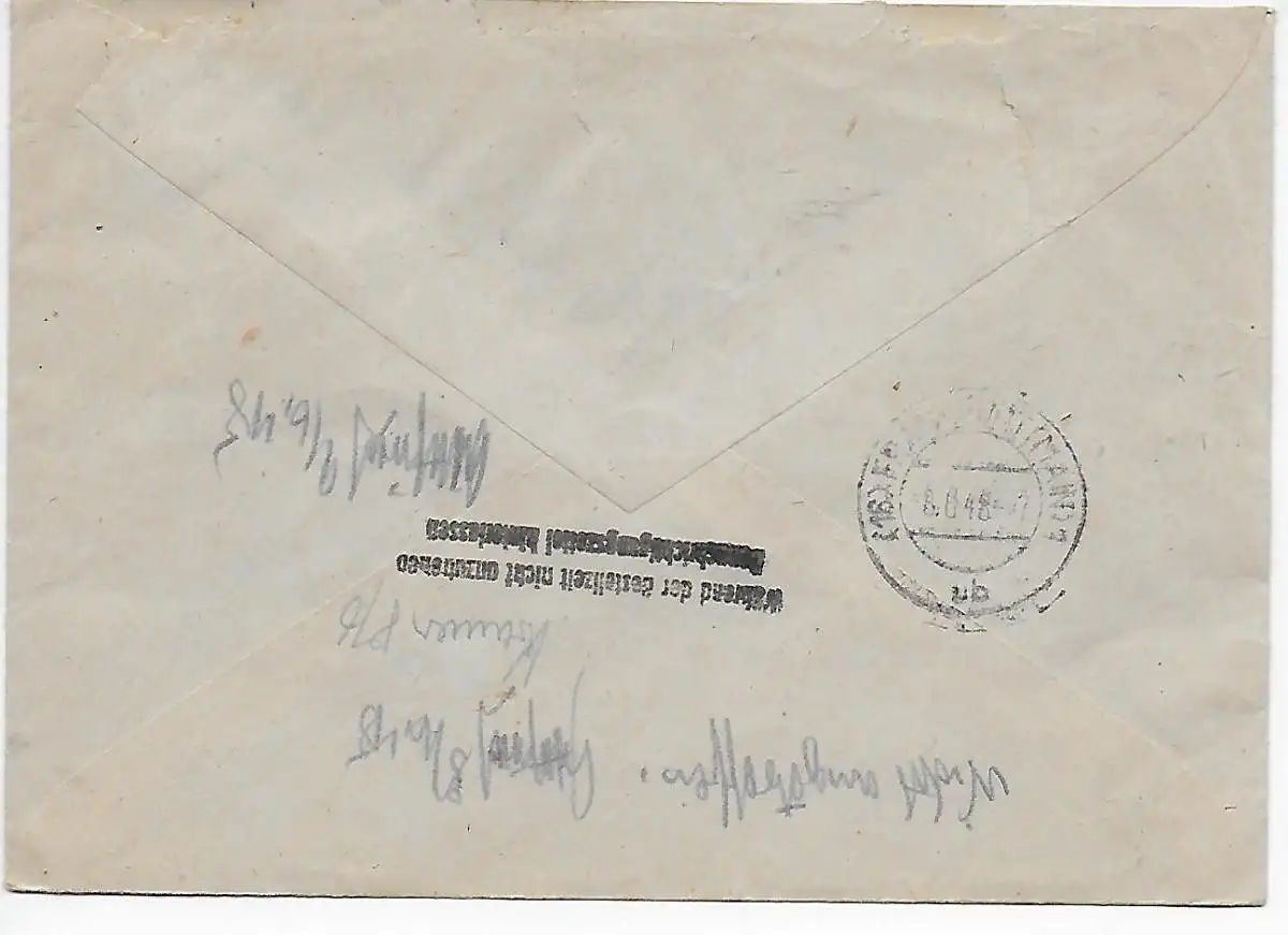 Francfort /M Service de l'emploi recommandé 1948, Indisponible