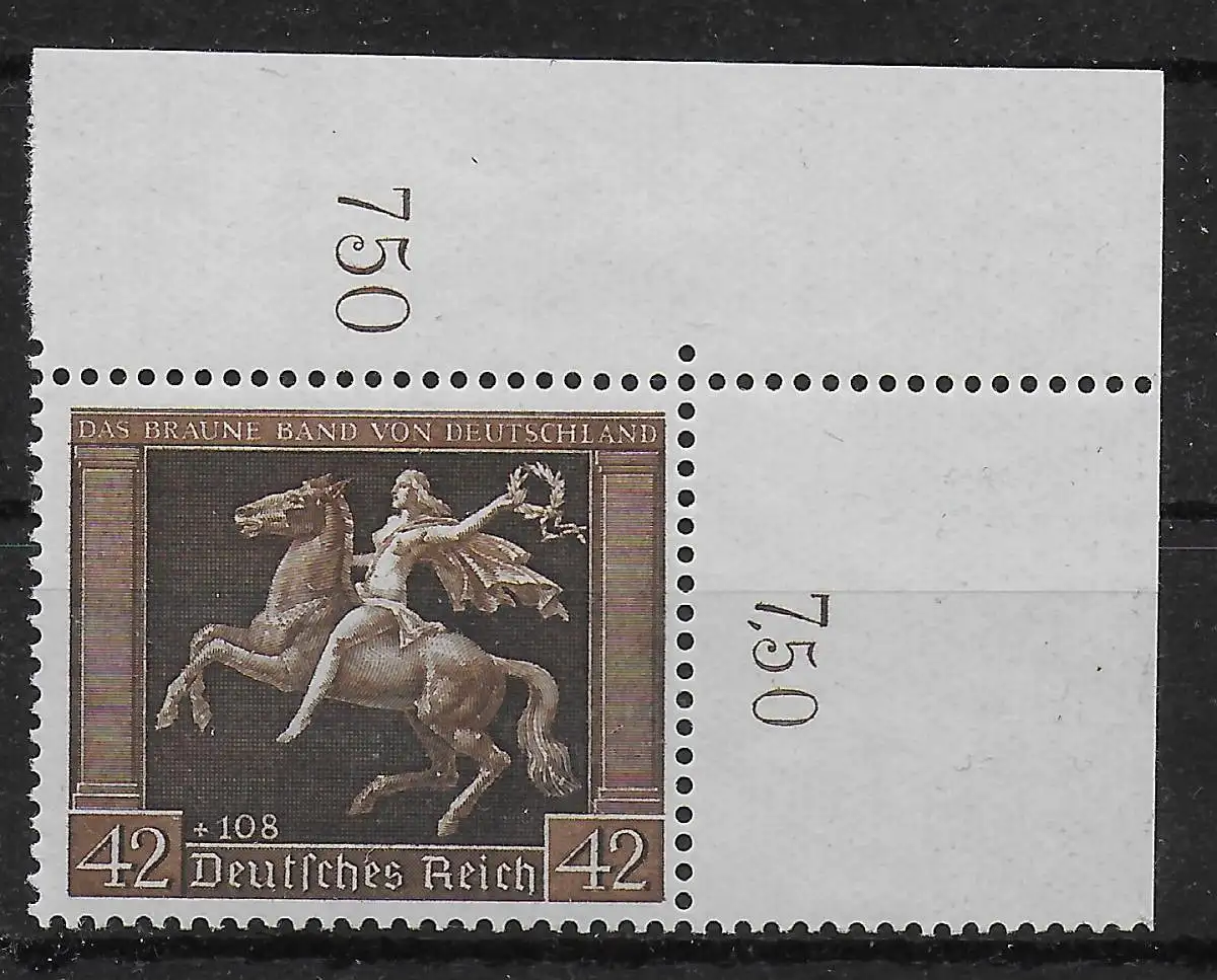 DR: Min° 671y, Eckrand Postfreich, **