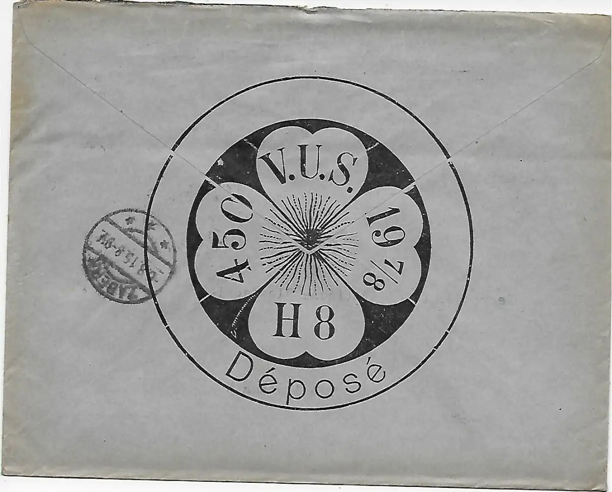 Inscription Alsace Strasbourg Horlogerie à Zabern, 1915, censure