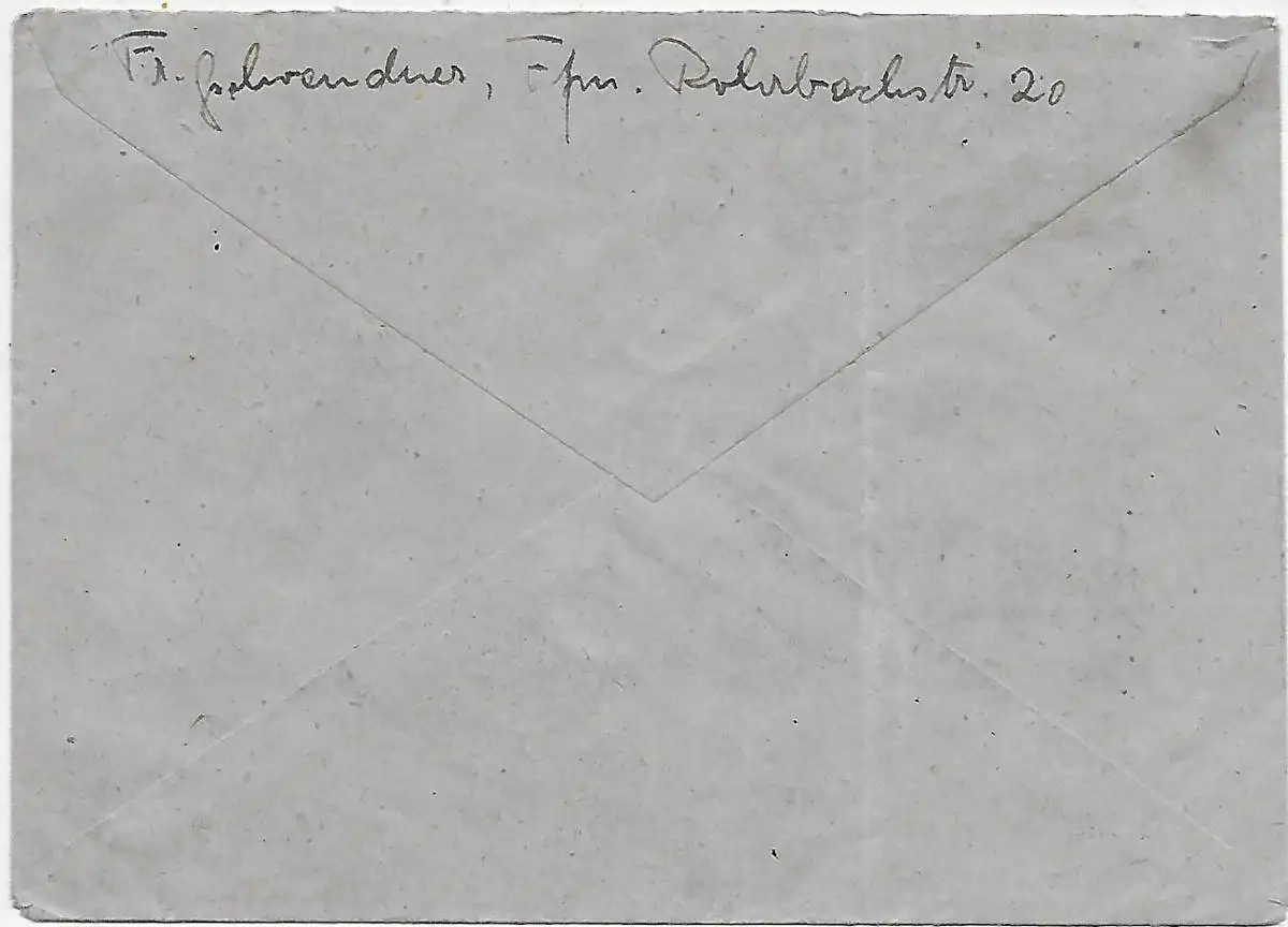 Francfort/M Lettre recommandé en 1949 par Bieber, Mi Nr. 108-110