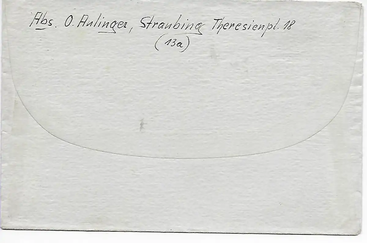 Lettre de Straubing à Wroclaw/Lossen 22.2.46, RETOUR: ne pas transporter actuellement