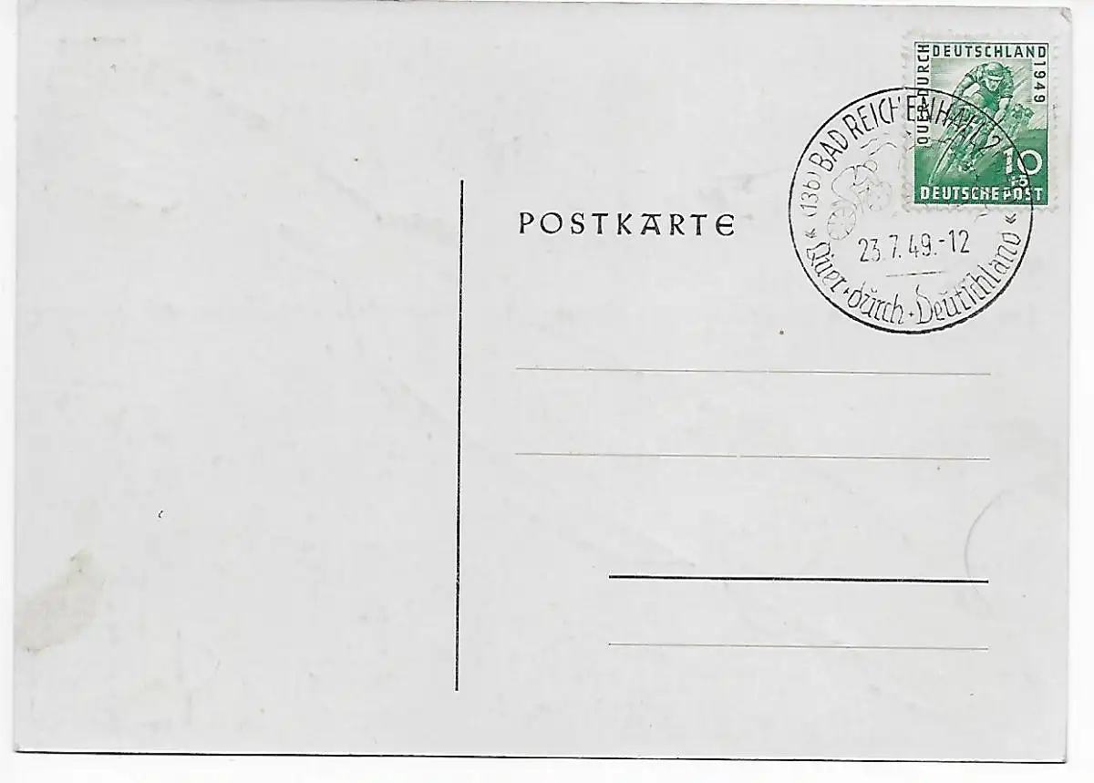 Bad Reichenhall: Vélo: Traversée par l'Allemagne, 1949, Torpedo