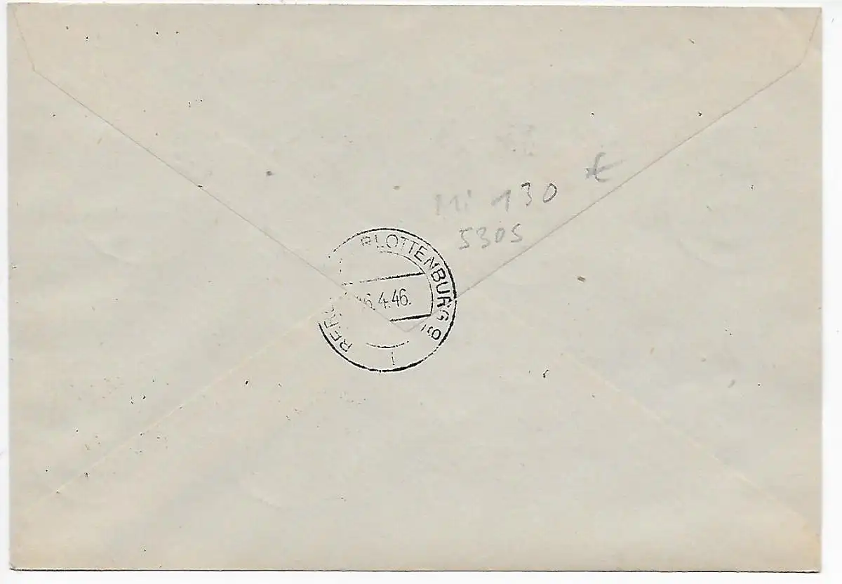 Erfurt Enregistré en 1946 à Berlin, FDC