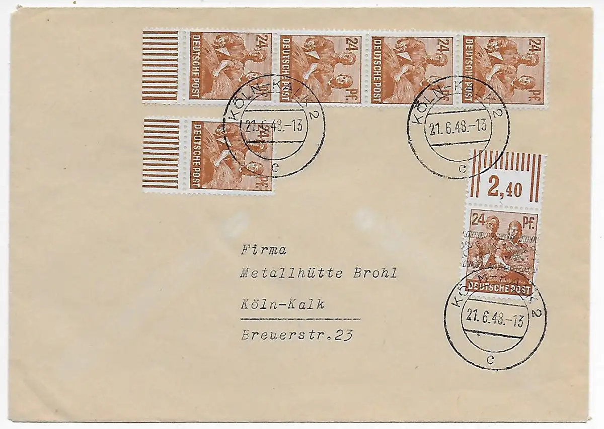 Cologne Kalk 1948, MiF..