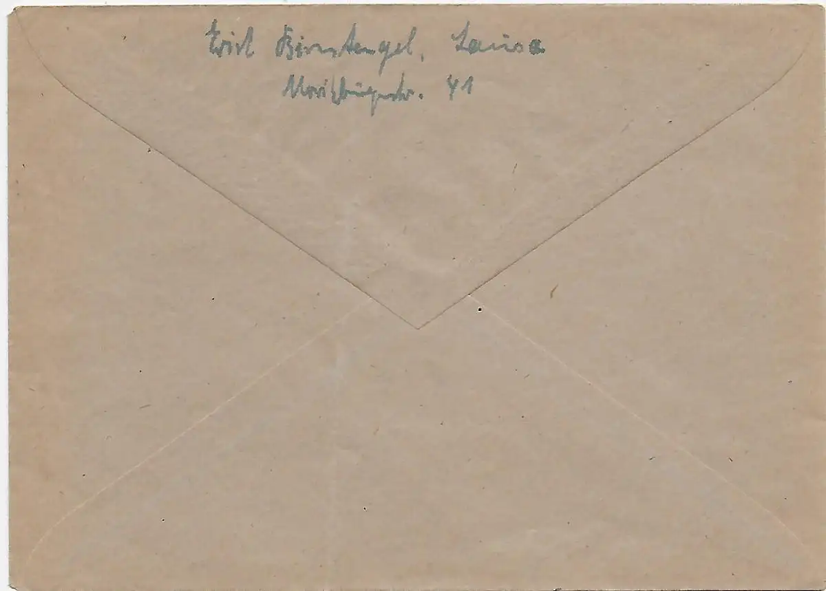 Spremberg Einschreiben nach Lausa-Dresden, 1946