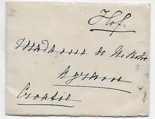 Portofreier Brief von Hof mit Inhalt 1908?