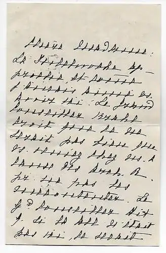 Portofreier Brief von Hof mit Inhalt 1908?