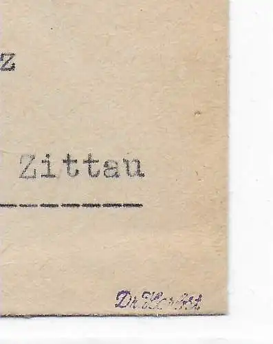 Einschreiben Großräschen 1946 nach Pethau. BPP geprüft
