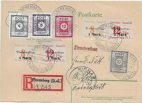 Poste local: Enregistrer Spremberg 1946 à Pirna