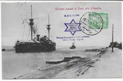 1913 Rashid Canal près d'Jsmailia Prince Immanuel of Jerusalem 1480 Egypt Cairo