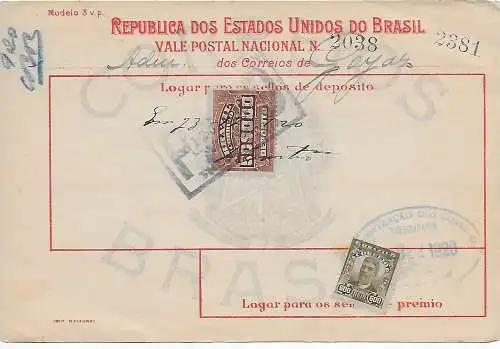 Brésil: instruction financière 1920 Thesouraria