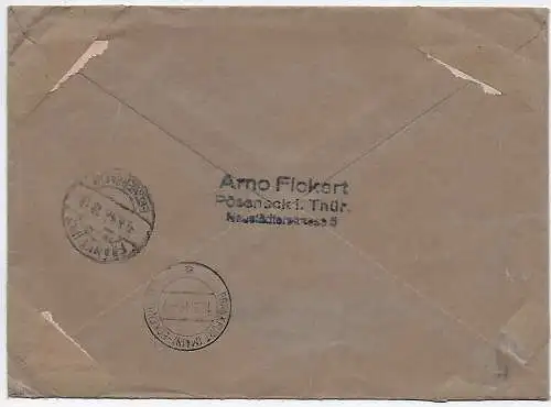Inscrivez-vous Pößneck vers Francfort/M 1946