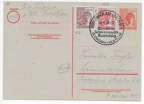 Genossenschafts-Ausstellung Zwickau 1948 - MiNr. P963/303