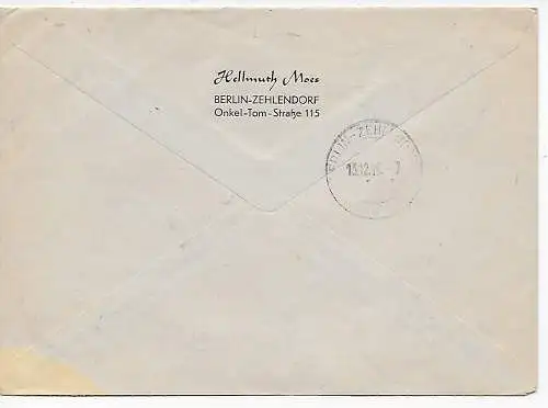 Einschreibezettel Bfm-Ausstellung Berlin-Zeughaus, Flüchtlings- und Altershilfe