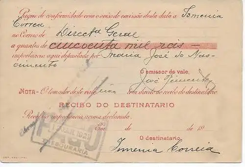 Instruction financière Brésil, 1920, Thesouraria