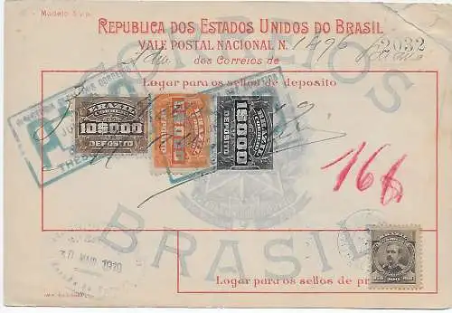 Geldanweisung Thesouraria 1919, Brasilien