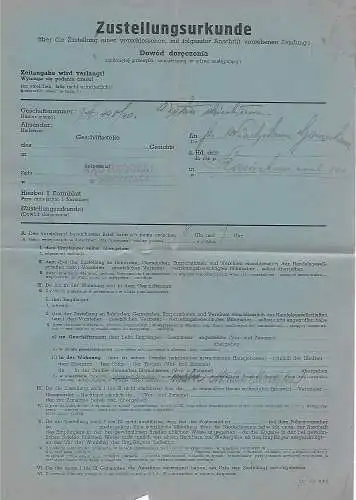 Gouvernement général GG Certificat de livraison Raclechowice/Myslenice 1942 au Tribunal