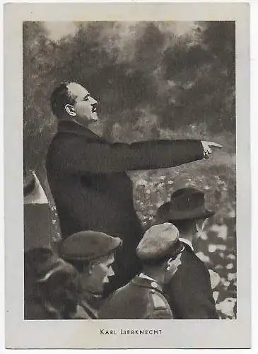 Fusion KPD et SPD 1946: Congrès du Parti de Berlin, AK Karl Liebknecht