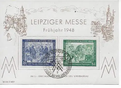 Leipziger Messe, Frühjahr 1948