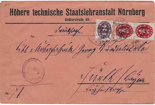 Staatslehranstalt Nürnberg nach Fürth, 1922