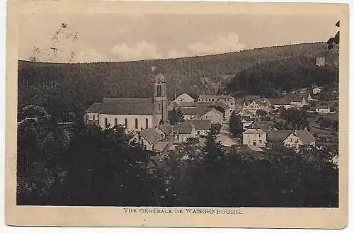 Carte de vue de Wangenbourg 1934 La Suisse de l'Alsace