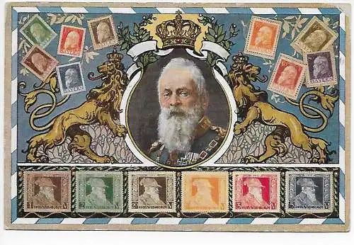 Carte postale 1911, Bamberg avec Prince Regent Luitpold