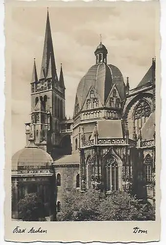 Ansichtskarte Bad Aachen als Luftpost 1934 nach Osterath