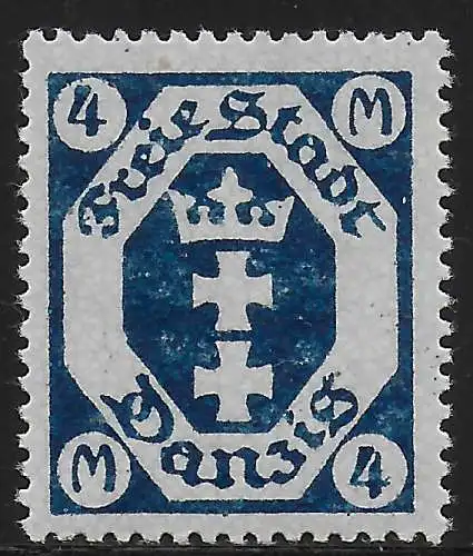 Danzig: MiNr. 98, postfrisch, ** Abklatsch