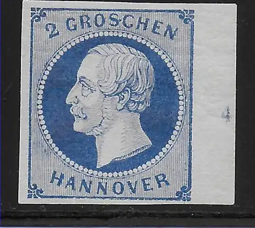 Hannover: MiNr. 15, *, Reihenzähler Nr. 4
