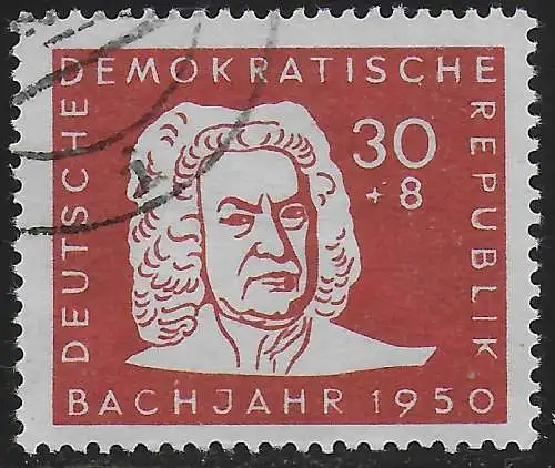 DDR: MiNr. 258 III, Eck-gestempelt