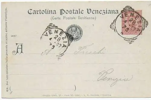 Cartolina Postale Veneziana 1897
