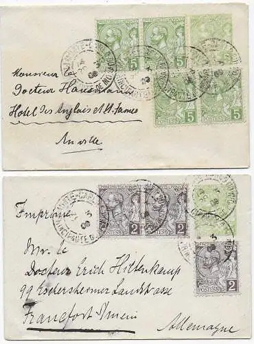 2x Briefe Monte Carlo 1908 