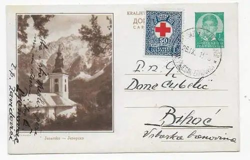 Postkarte Jezersko 1938