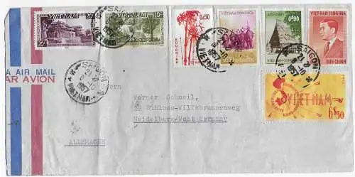 Saigon 1957 nach Heidelberg, Luftpost