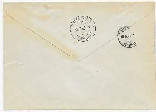 Propagandaflug Zürich-Stockholm 1938 und zurück