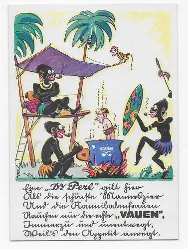 2x Postkarte, beschrieben und 1x gesendet mit Firmenlochung Perfin MWN